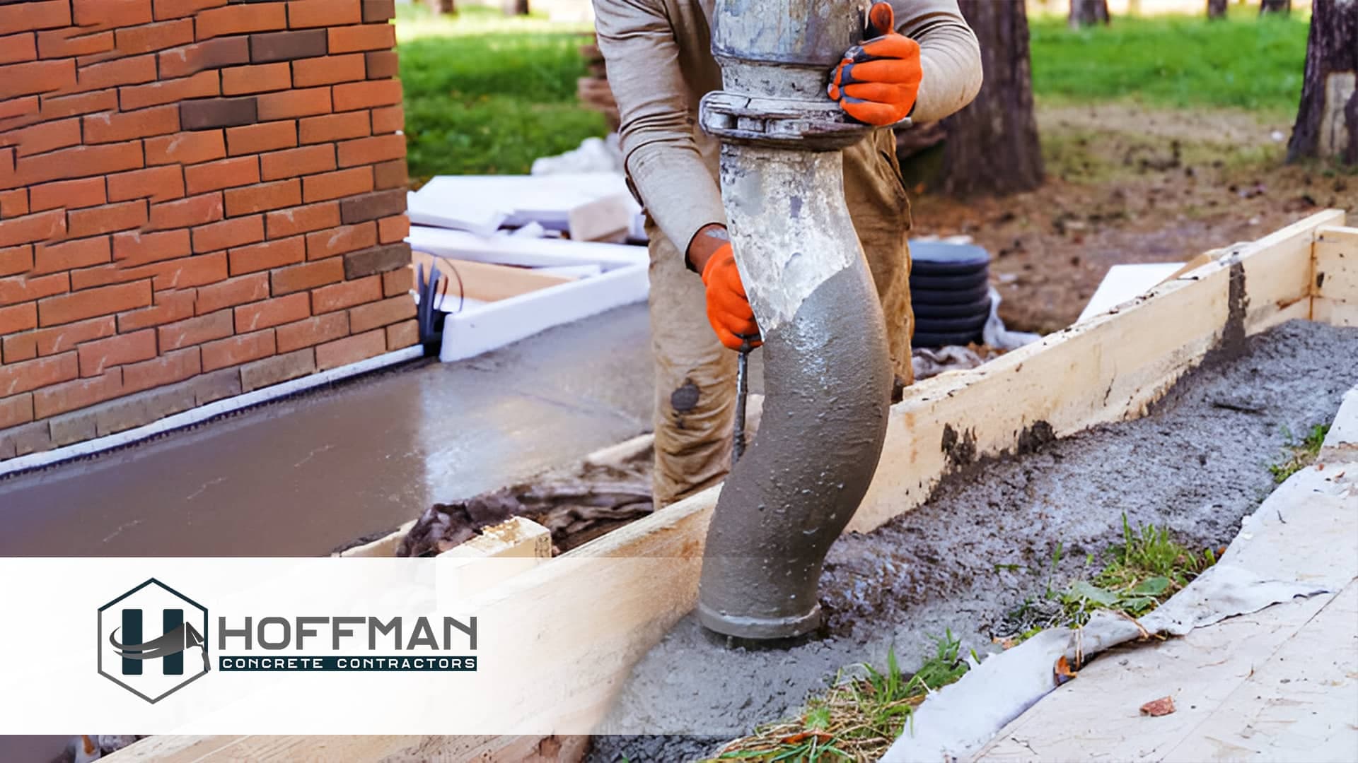 Retaining Wall Installation by Hoffman Concrete Contractors